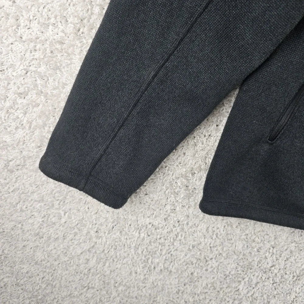 The North Face Sweater Fleece Jacket Black Full Zip Outdoor Midweight Sz Medium